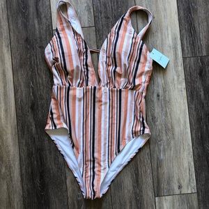 One piece bathing suit large